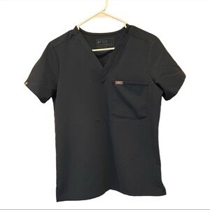 Figs Dark Teal Catarina One-Pocket Scrub Top Size Small